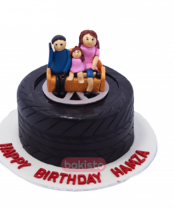 Tyre Theme Birthday Cake