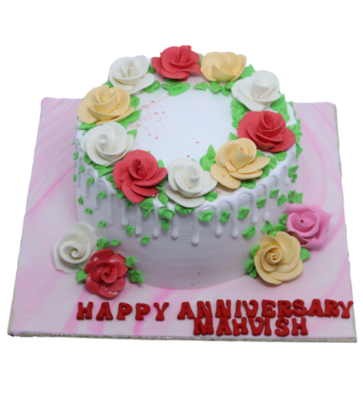 Multi Color Floral Cake