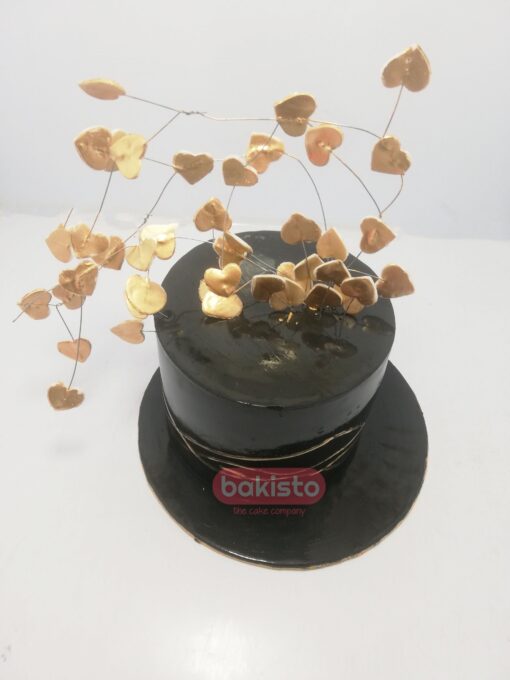 Golden Hearts Girls Birthday Cake - Image 3