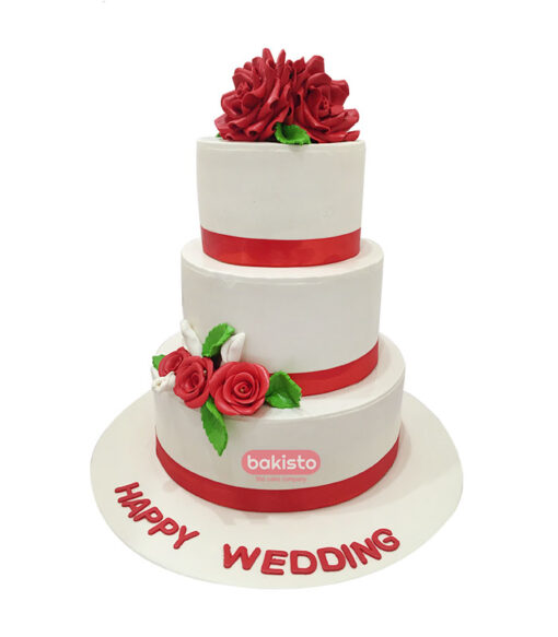 Flowers Wedding Cake - Image 4