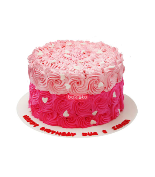 light and dark pink cake
