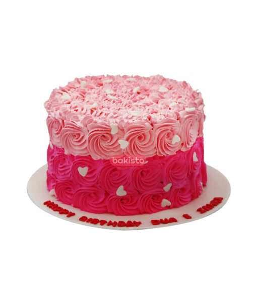 light and dark pink cake