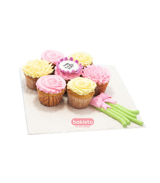 girls theme cupcake