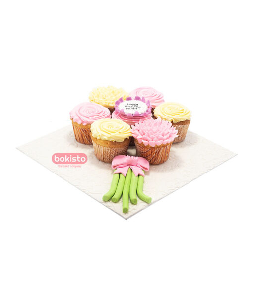 girls theme cupcake