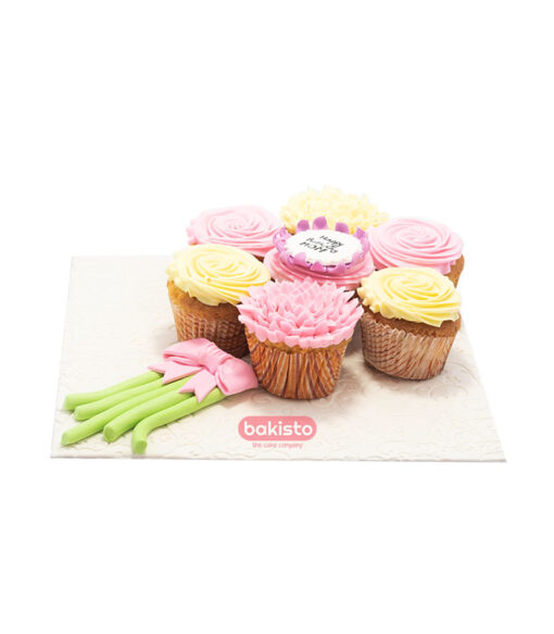 girls theme cupcake