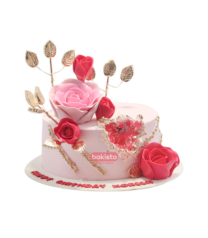 Flower Girls Birthday Cake - Bakisto.pk Lahore - Free Delivery