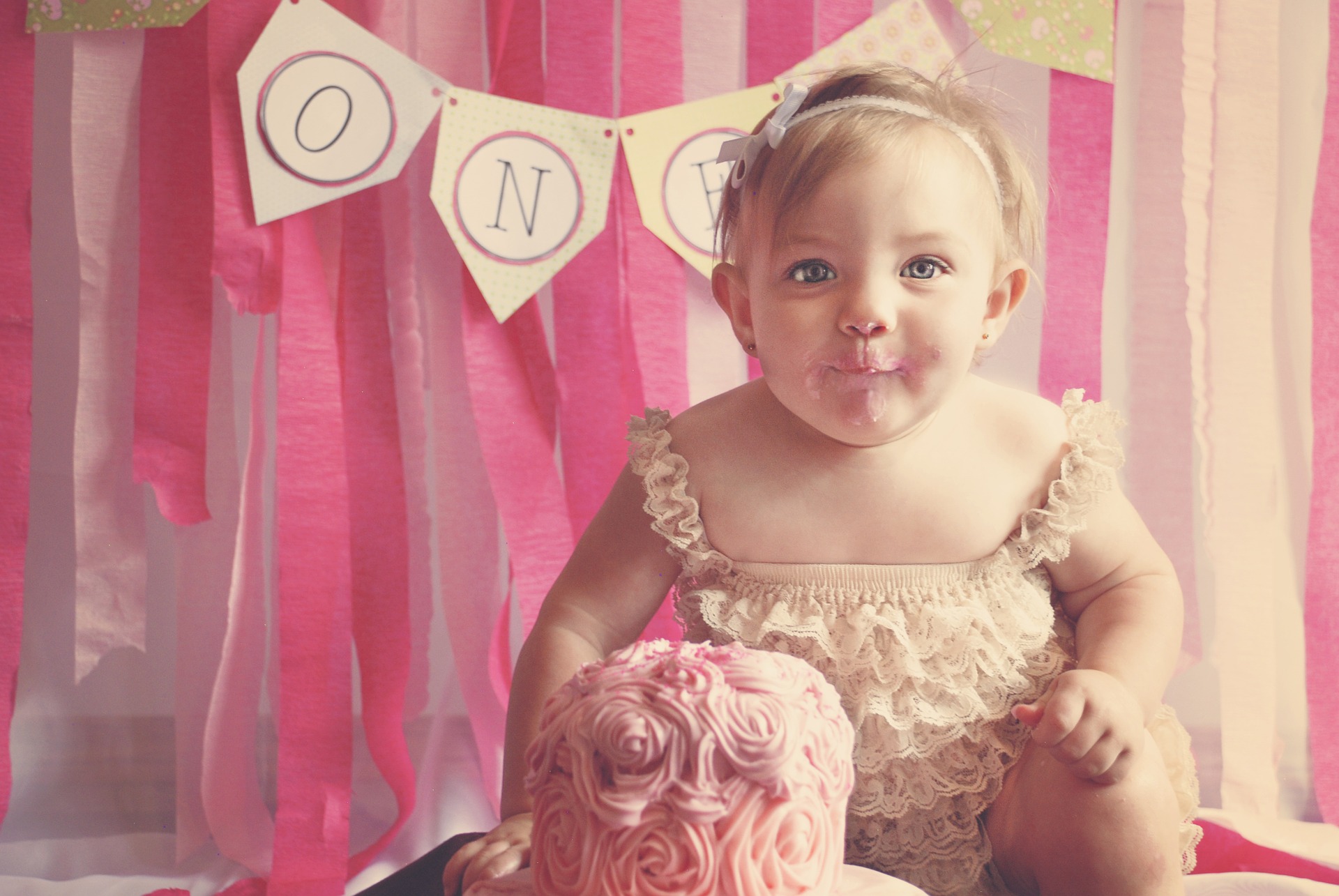 First Birthday Celebration Cake