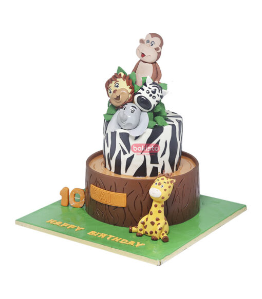 Zoo Character Cake by bakisto.pk