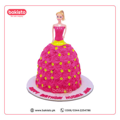 Barbie and Princess doll cakes in Lahore