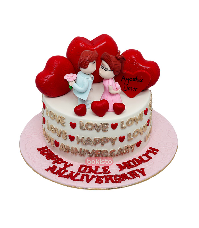 Valentines Special Designer Cake 1 Pound – Desserterys