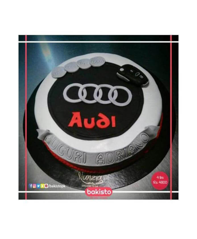 Order 4 KG Feeling royal in Audi car theme cake Online From  munflowersncakes,bangalore
