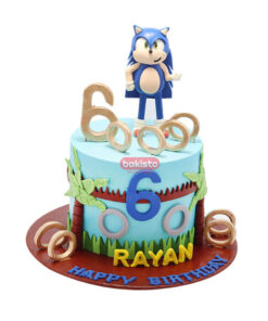 Sonic Birthday Cake by bakisto