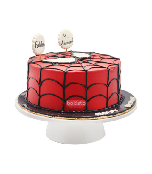 Spiderman theme cake by bakisto