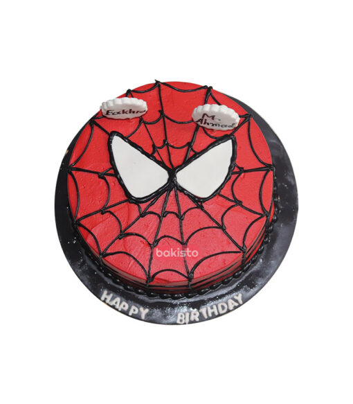 Spiderman theme cake by bakisto