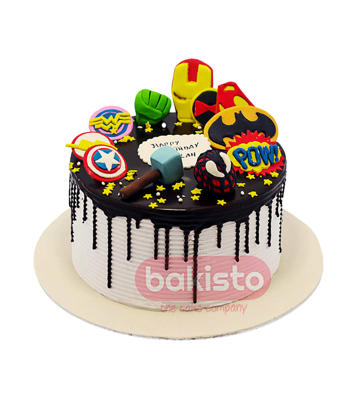 Avengers Birthday Cake Idea and Party Supplies | Kenarry