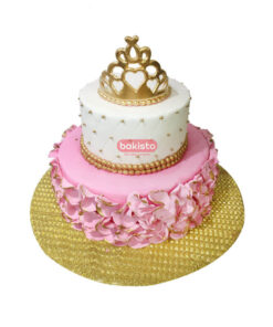 pink baby princess cake, deliver in lahore