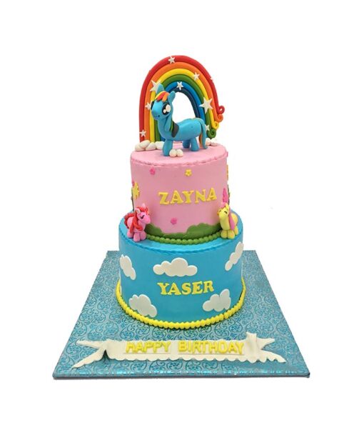 Rainbow Theme Cake