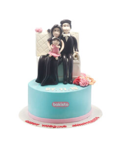 couple theme anniversary cake, online cake delivery in lahore