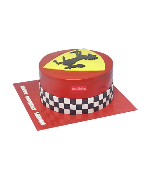 Ferrari Theme Cake by bakisto