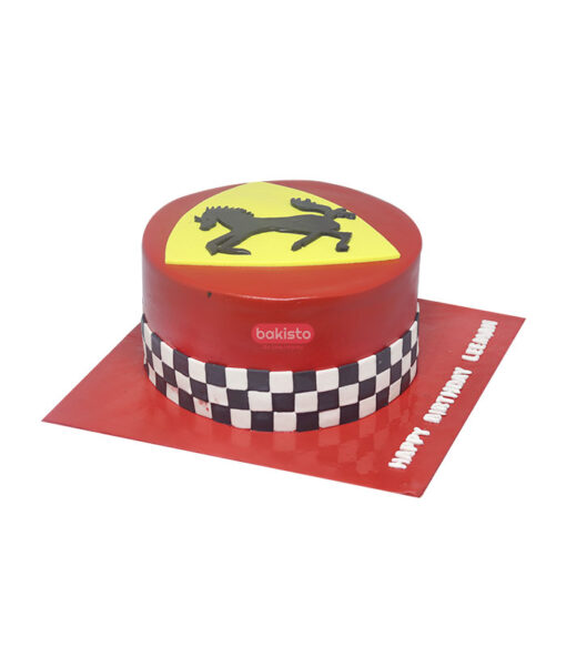 Ferrari Theme Cake by bakisto