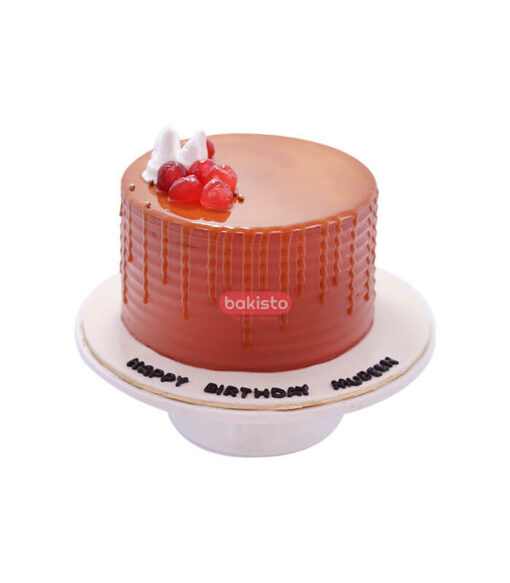 butter cream caramel cake, cake delivery in lahore