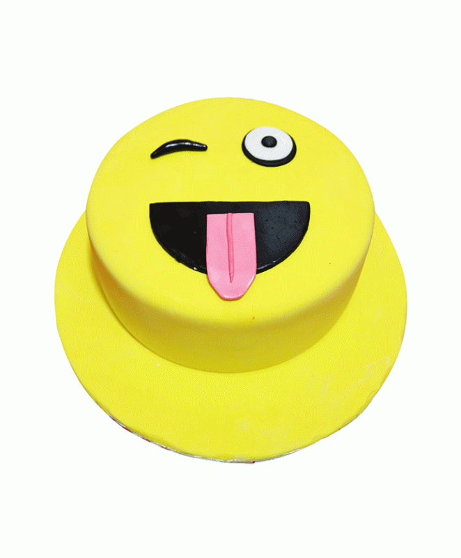 Crazy Emoji Cake