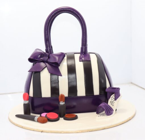 Purple Hand Bag Cake