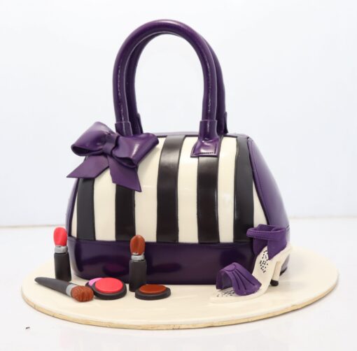 Purple Hand Bag Cake