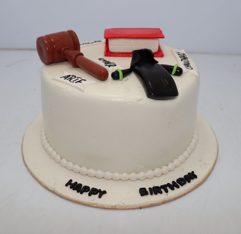 Law Theme Birthday Cake, lawyer cake decorations