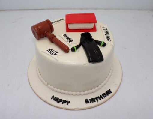 Law Theme Birthday Cake