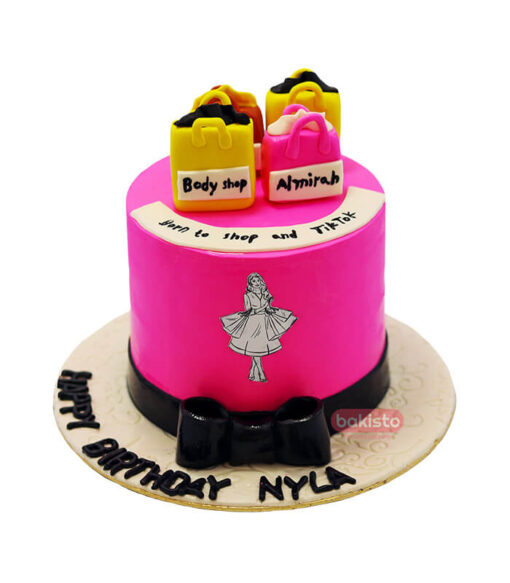 Shopping Theme Girls Cake