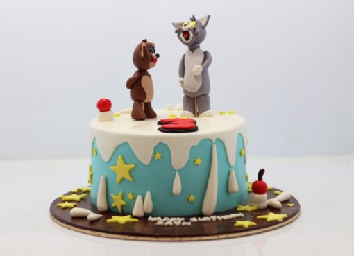 Tom and Jerry Theme Birthday Cake