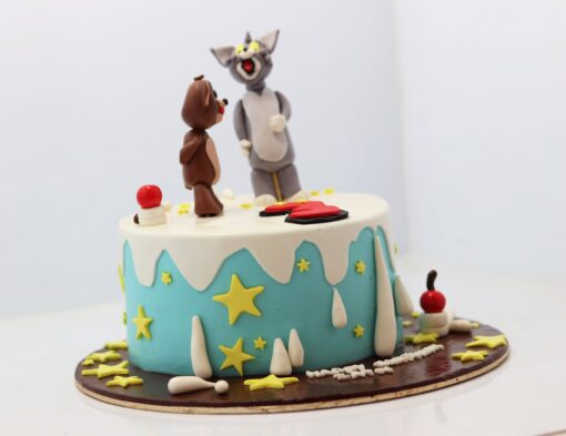 Tom and Jerry Theme Birthday Cake