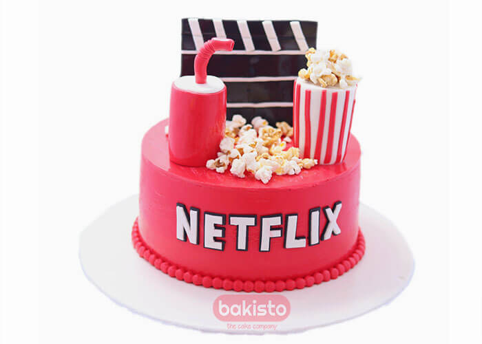 Netflix And Chill Popcorn Cake