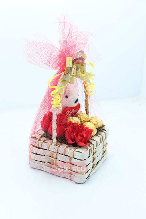 Mini Teddy Bear Basket - Image 2