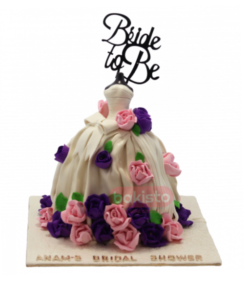 Customized Bride To Be Cake