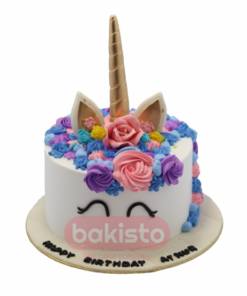 Unicorn Theme Birthday Cake