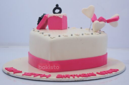 Heart Theme Cake