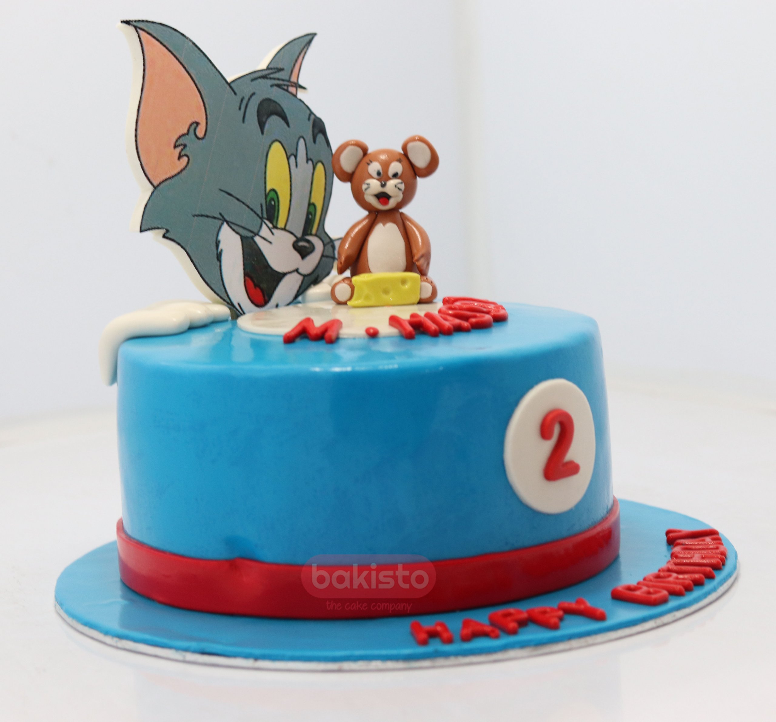 Egg- less Tom & Jerry Kids Cartoon Cake