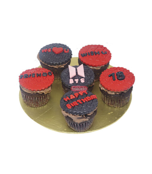 Red & Black Theme CupCake