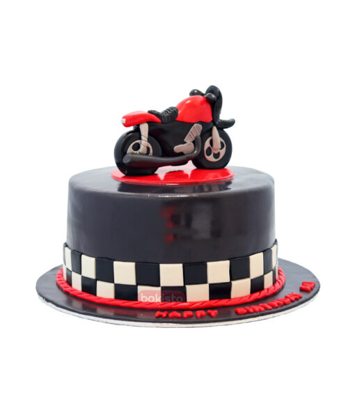 Motorcycle Theme Cake