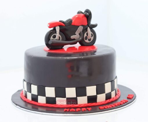 Motorcycle Theme Cake - Image 2