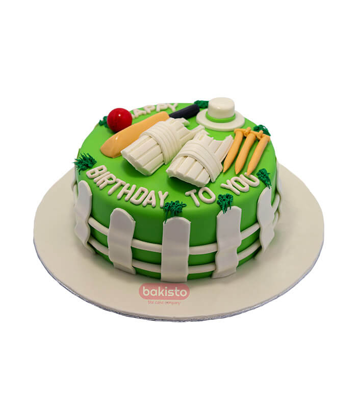 Coolest Cricket Pitch Cake