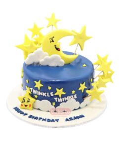 Twinkle Star Blue Cake