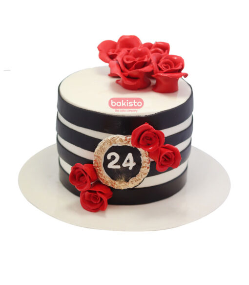 Customized Flower Birthday Cake - Image 3