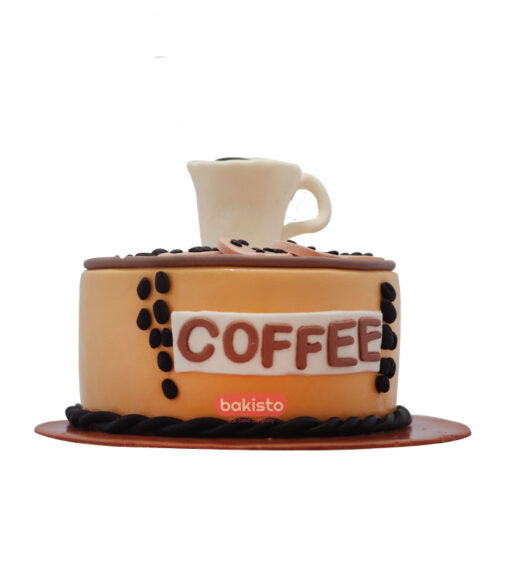 Coffee Theme Father Cake - Image 3