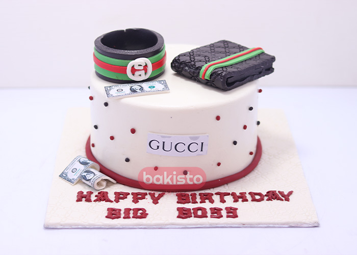 gucci theme birthday cake by bakisto - the cake company