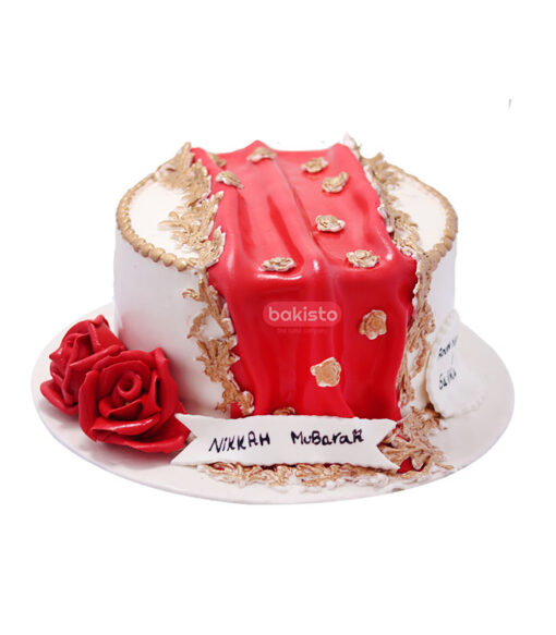 nikkah cake, customized cake in lahore