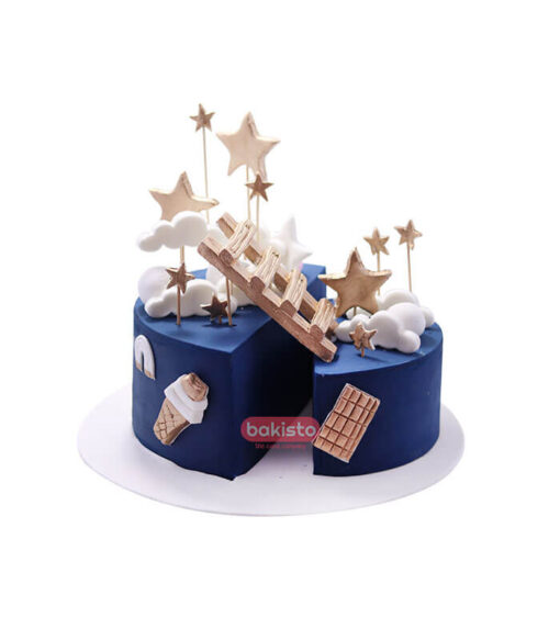 Blue Ladder Cake - Image 3