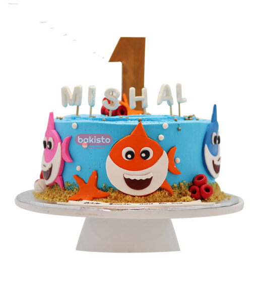 Fish Theme Birthday Cake by bakisto - Image 3